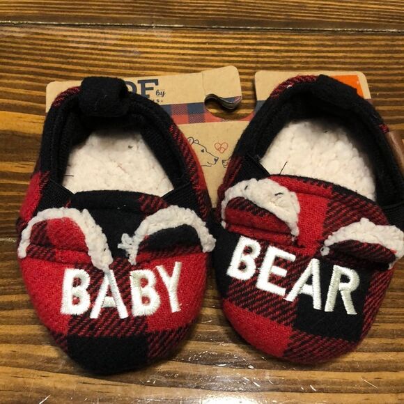 NWT DF by Dearfoams Infant Slippers Size 3/4 - Picture 1 of 5